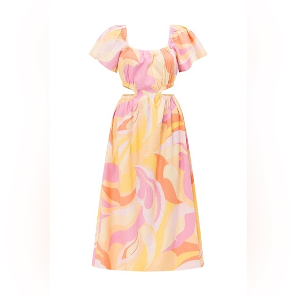 Sabo Skirt Multicolor Midi Dress - Picture 7 of 15